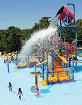 skokie water playground bucket dump