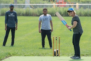 Susan Aberman cricket pitch