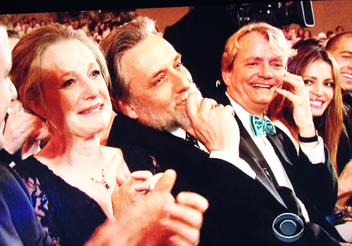 Jill and husband Roger at the Tonys