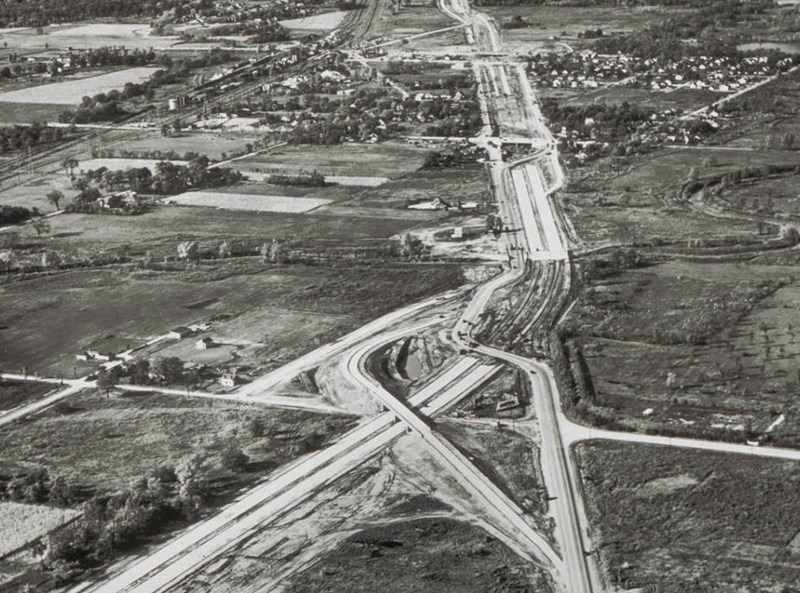 Edens Expressway construction circa 1951