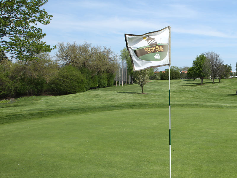 Weber Park Golf Course flag